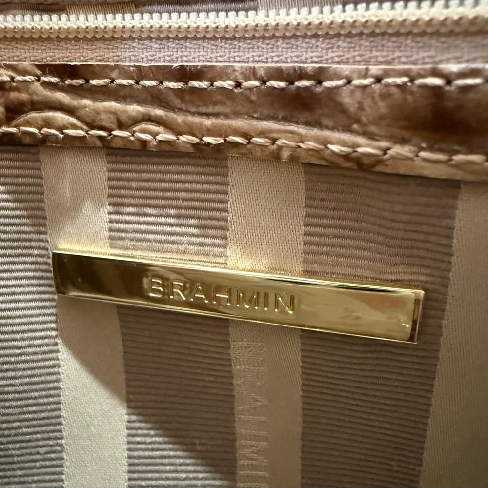 Brahmin Mini Asher Tri Color Leather Tote - Picture 5 of 9